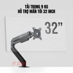 Giá Đỡ Màn Hình HyperWork T6 V2 - Tay Đòn Arm Màn Hình 17 - 32 Inch, Trợ Lực Piston Hyper Lift, Tải Trọng 2-9kg 6