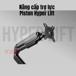 Giá Đỡ Màn Hình HyperWork T6 V2 - Tay Đòn Arm Màn Hình 17 - 32 Inch, Trợ Lực Piston Hyper Lift, Tải Trọng 2-9kg 5