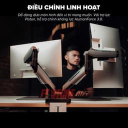 Giá Đỡ Màn Hình Đôi HyperWork T9 Pro II Dual - Tay Đòn Arm 2 Màn Hình 23 - 43 Inch, Tải Trọng Khủng 18kg/Taya 6