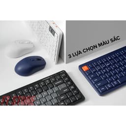 Bàn Phím Không Dây HyperWork SilentKey Mini TS01M - Chống Ồn X-Scissors, 3 Chế Độ Kết Nối 3