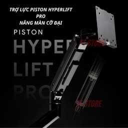 Giá Đỡ Màn Hình HyperWork VS01 VisionX Stealth - Hỗ 22 - 43 Inch, Mạ Chrome Đen Bóng, Tải Trọng Lên Tới 18-20kg 6