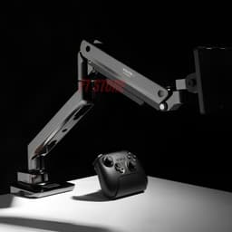 Giá Đỡ Màn Hình HyperWork VS01 VisionX Stealth - Hỗ 22 - 43 Inch, Mạ Chrome Đen Bóng, Tải Trọng Lên Tới 18-20kg 4