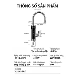 MÁY NƯỚC NÓNG LẠNH INOX 304 LẮP ĐẶT CHẬU RỬA LAVABO RỬA CHÉN BÁT, 1 ĐƯỜNG NƯỚC VÀO 5