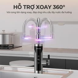 MÁY NƯỚC NÓNG LẠNH INOX 304 LẮP ĐẶT CHẬU RỬA LAVABO RỬA CHÉN BÁT, 1 ĐƯỜNG NƯỚC VÀO 8