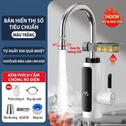 MÁY NƯỚC NÓNG LẠNH ĐIỆN, LẮP ĐẶT CHẬU RỬA LAVABO RỬA CHÉN BÁT 1 ĐƯỜNG NƯỚC VÀO 4