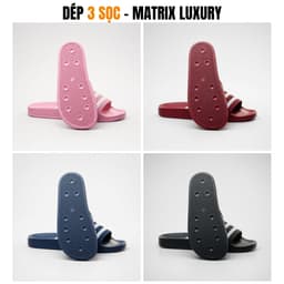 Dép 3 sọc dành cho Nam Nữ thiết kế quai ngang, có 4 màu hottrend 1