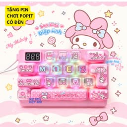 [TẶNG PIN bạn tiết kiềm được 10 k] có đèn Bàn phím chơi game TIPPPOP 26 nút cho bé 4 model chơi có ánh sáng Giảm Stress 3