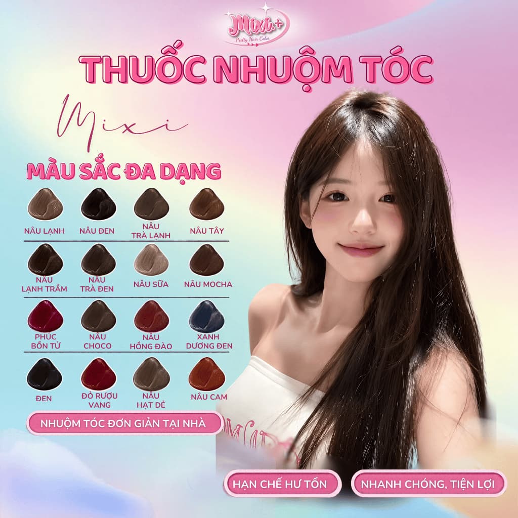 Thuốc nhuộm tóc tại nhà,  Combo nhuộm giá sỉ siêu rẻ nhuộm tại nhà (tặng kèm găng tay+mũ+hdsd) | Cheeng+