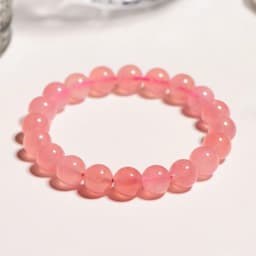 Vòng đá hạt tròn phong thủy may mắn chất liệu đá hoặc thủy tinh cho nam và nữ 3