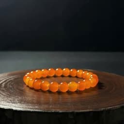 Vòng đá hạt tròn phong thủy may mắn chất liệu đá hoặc thủy tinh cho nam và nữ 7