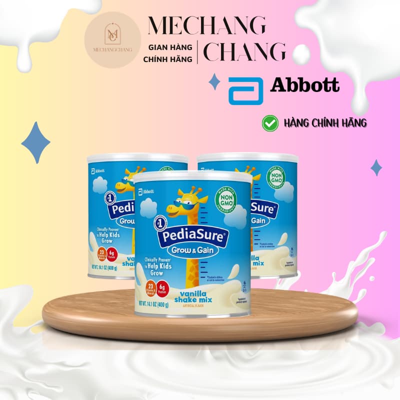 [HÀNG CHÍNH HÃNG] [Date T2/2028] Sữa bột công thức Pediasure mỹ 400gr dành cho trẻ biếng ăn