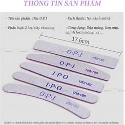 Dũa dày OPI các form và dũa mỏng chuyên dụng cho dân làm nail 2