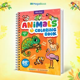 Sách Animals Coloring Book - Sách tô màu động vật cho bé 1