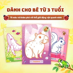 Sách Animals Coloring Book - Sách tô màu động vật cho bé 5