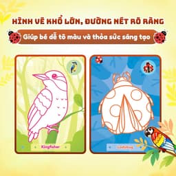 Sách Animals Coloring Book - Sách tô màu động vật cho bé 4