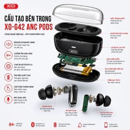 Tai Nghe Bluetooth XO Việt Nam G42 – Chống Ồn ANC, Kháng Nước IPX4, Mic Kép Siêu Rõ | XO G42 4