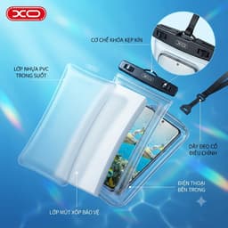 Túi Chống Nước XO Việt Nam KT04 – Chuẩn IPX8 Cho Điện Thoại 8 Inch, Có Mút Xốp Nổi, Kèm Dây Đeo Tiện Lợi | XO KT04 7