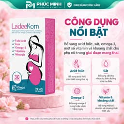 [Chính Hãng] Vitamin Bầu Tổng Hợp LadeeKom Tây Ban Nha - Bổ Sung DHA 250mg, Sắt, Acid Folic Cho Mẹ Bầu (Hộp 30 Viên) 2