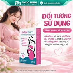 [Chính Hãng] Vitamin Bầu Tổng Hợp LadeeKom Tây Ban Nha - Bổ Sung DHA 250mg, Sắt, Acid Folic Cho Mẹ Bầu (Hộp 30 Viên) 4