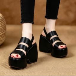  SANDAL CG ĐẾ LÕM 3 QUAI 10CM XỊN SÒ 2