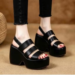  SANDAL CG ĐẾ LÕM 3 QUAI 10CM XỊN SÒ 1