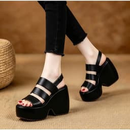  SANDAL CG ĐẾ LÕM 3 QUAI 10CM XỊN SÒ 3