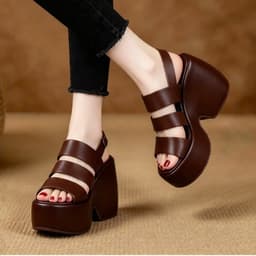  SANDAL CG ĐẾ LÕM 3 QUAI 10CM XỊN SÒ 5