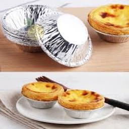 Cốc Nhôm Nhiều Hình Nướng Bánh, Tart Trứng 125ml và Set 250 Chén Giấy Bạc 9