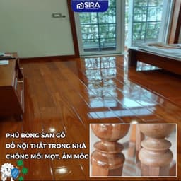 [ Chính Hãng] Sơn SIRA C201 – Sơn Phủ Bóng Gỗ Trong Suốt Cao Cấp SIRA, Chống Ăn Mòn, Bảo Vệ Bề Mặt Gỗ 3