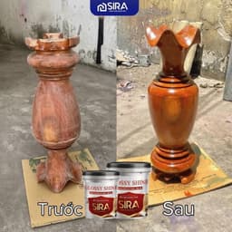 [ Chính Hãng] Sơn SIRA C201 – Sơn Phủ Bóng Gỗ Trong Suốt Cao Cấp SIRA, Chống Ăn Mòn, Bảo Vệ Bề Mặt Gỗ 6
