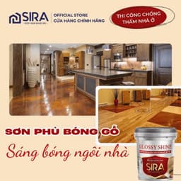 [ Chính Hãng] Sơn SIRA C201 – Sơn Phủ Bóng Gỗ Trong Suốt Cao Cấp SIRA, Chống Ăn Mòn, Bảo Vệ Bề Mặt Gỗ 4