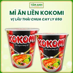 Mì Ly KOKOMI Tôm Chua Cay Hộp 65g 1