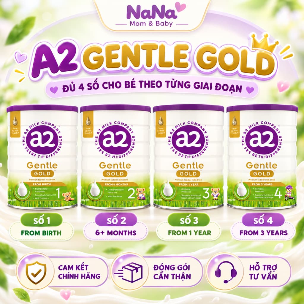 (Chính hãng) Sữa A2 Gentle Gold Newzealand đủ số hỗ trợ bé phát triển toàn diện
