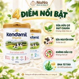 (Tem phụ Vĩnh Kỳ) Sữa Kendamil Organic số 1,2,3 nhập khẩu Anh Quốc chính hãng date mới nhất 3