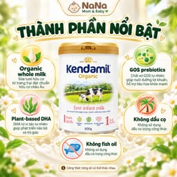 (Tem phụ Vĩnh Kỳ) Sữa Kendamil Organic số 1,2,3 nhập khẩu Anh Quốc chính hãng date mới nhất 4