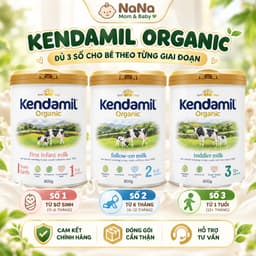 (Tem phụ Vĩnh Kỳ) Sữa Kendamil Organic số 1,2,3 nhập khẩu Anh Quốc chính hãng date mới nhất 1