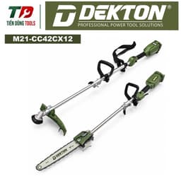 Máy Cắt Cỏ 2 trong 1 (Cắt Cỏ Kết Hợp Cưa Xích) DEKTON M21-CC42CX12 Động Cơ Không Chổi Than Chân Pin Phổ Thông 1