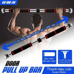 Xà Đơn Treo tường 80-130cm và Dụng Cụ Hít Đất Chống Đẩy PUSH UP BOARD Đa Năng 14in. LMS 5