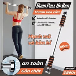 Xà Đơn Treo tường 80-130cm và Dụng Cụ Hít Đất Chống Đẩy PUSH UP BOARD Đa Năng 14in. LMS 3
