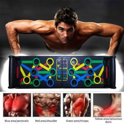 Xà Đơn Treo tường 80-130cm và Dụng Cụ Hít Đất Chống Đẩy PUSH UP BOARD Đa Năng 14in. LMS 9