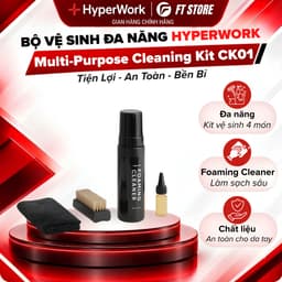 Bộ Vệ Sinh Đa Năng HyperWork Care Kit CK01 Chính Hãng - Set Làm Sạch 4 Món Cho Đồ Công Nghệ Và Thiết Bị 1