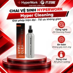 Dung Dịch Vệ Sinh Đa Năng HyperWork Hyper Cleaning C02 Sạch Sẽ, An Toàn Cho Màn Hình, Đồ Điện Tử 1
