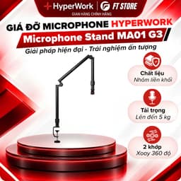 Giá đỡ Microphone HyperWork MA01 G3 - Chân đế chắc chắn cho thu âm chất lượng cao 1