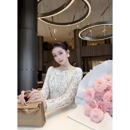 TRAN ALI ĐẦM REN XÒE NƠ NGỰC THỜI TRANG THIẾT KẾ 3
