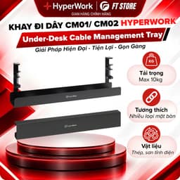 Khay Đi Dây Kẹp Bàn HyperWork CM01 / CM02 Chính Hãng - Giải Pháp Quản Lý Dây Điện Gọn Gàng, Tối Giản 1