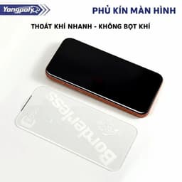Kính Cường Lực Không Viền Cho iPhone 500C, Miếng Dán Màn Hình Trong Suốt HD, Cường Lực Full Màn Viền Cong 9H Belo Store 5