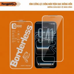 Kính Cường Lực Không Viền Cho iPhone 500C, Miếng Dán Màn Hình Trong Suốt HD, Cường Lực Full Màn Viền Cong 9H Belo Store 9