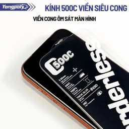Kính Cường Lực Không Viền Cho iPhone 500C, Miếng Dán Màn Hình Trong Suốt HD, Cường Lực Full Màn Viền Cong 9H Belo Store 3