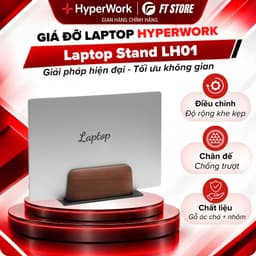 Giá Đỡ Laptop HyperWork LH01 Chính Hãng - Kê Laptop Công Thái Học, Gọn Nhẹ, Tản Nhiệt Tốt 1
