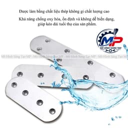 ( COMBO 5 Thanh) Thanh Nối Thẳng Inox Cao Cấp , Ke Nối Thẳng, Bản Mã Đỡ Khung Gỗ, Phụ Kiện Kim Khí, BL-08 4